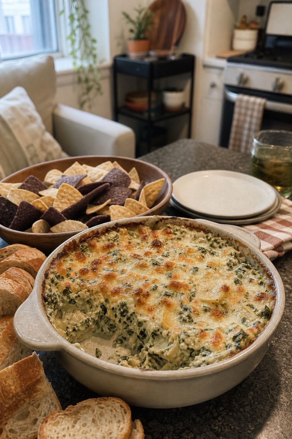 Spinach-Artichoke Dip small apartment idea for Top 18 Hosting Appetizers That Wow Guests with Almost No Effort.