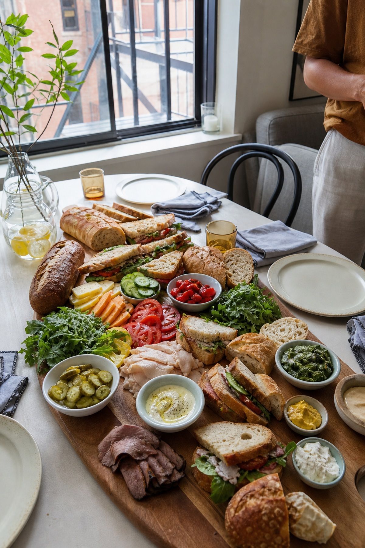 The Sandwich Board small apartment idea for Top 17 Hosting Lunch Ideas for an Easy Afternoon Gathering.