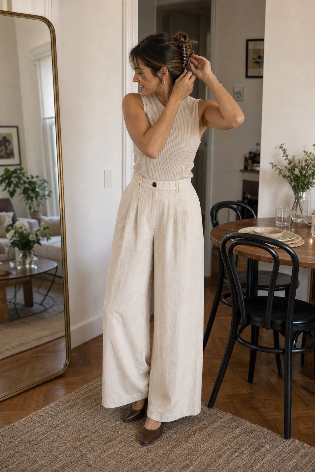 Hair Off Your Face small apartment idea for Top 17 Hosting Outfit Ideas That Look Pulled-Together and Feel Easy.