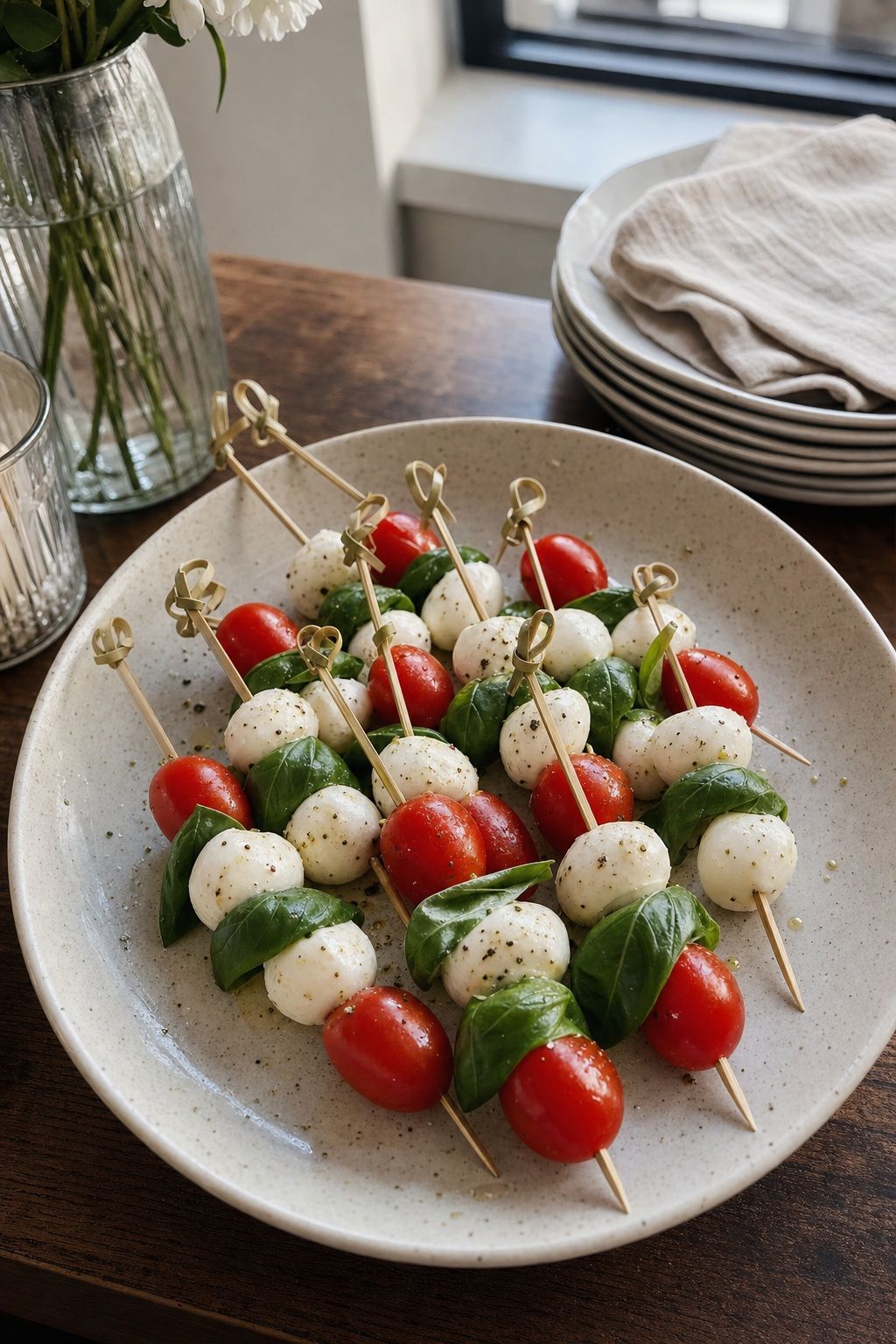 Caprese Skewer Trio small apartment idea for Top 18 Housewarming Party Food Ideas for an Easy Crowd-Pleasing Spread.