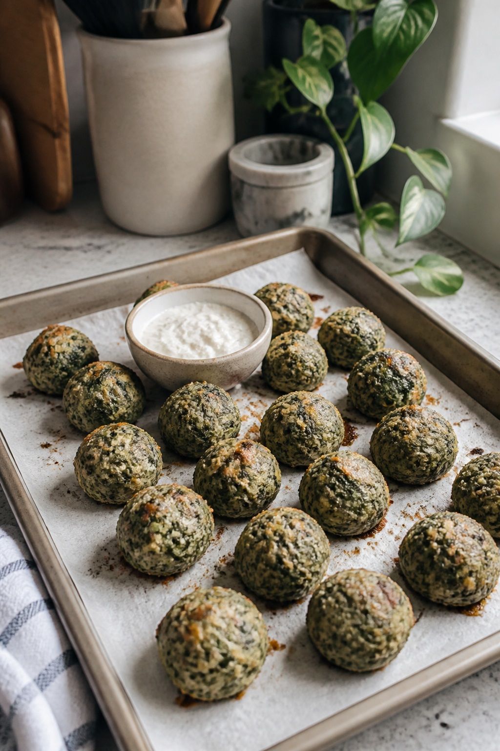 Spinach Balls Baked small apartment idea for Top 18 Housewarming Party Food Ideas for an Easy Crowd-Pleasing Spread.