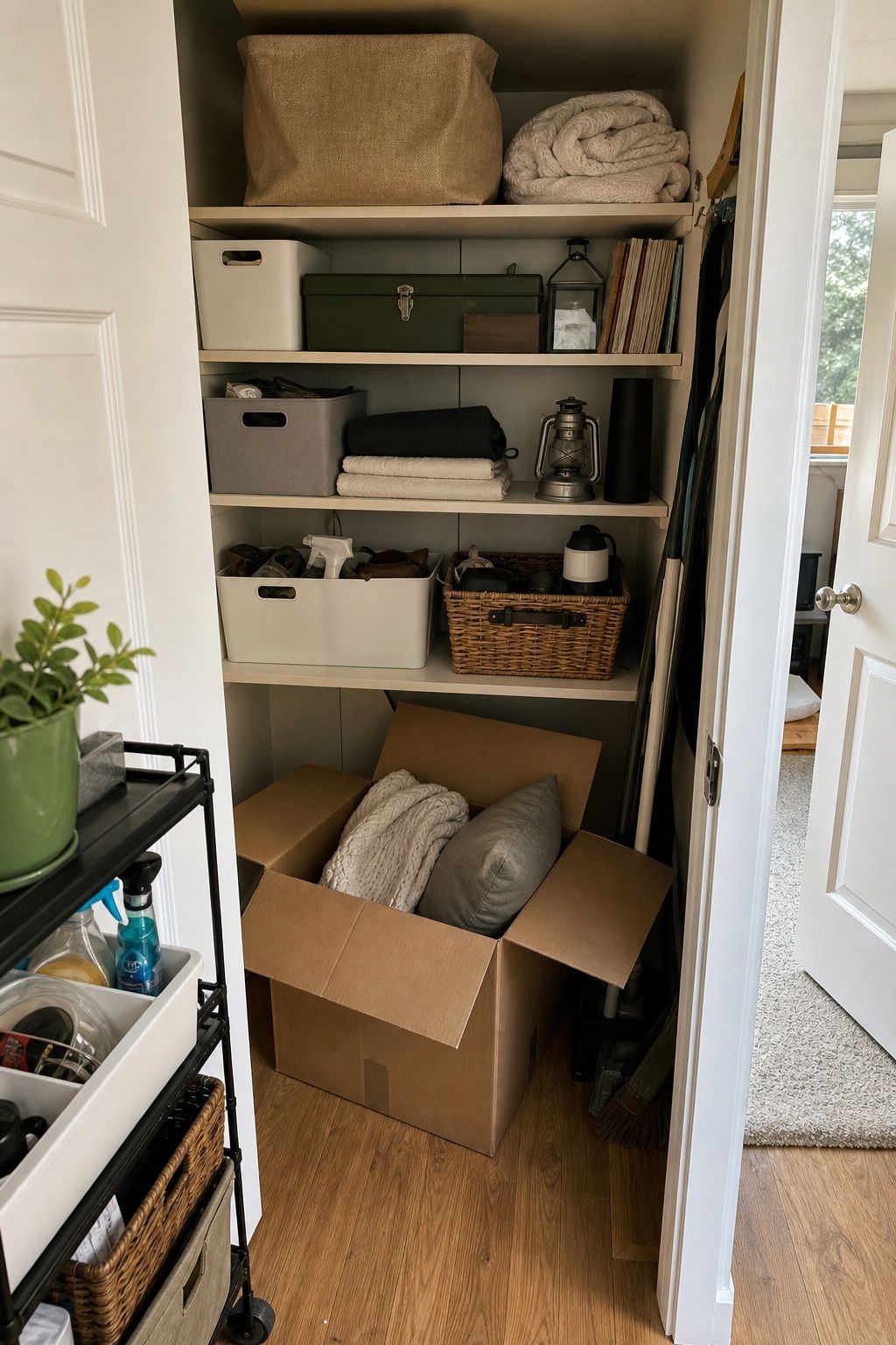 Storage Areas First small apartment idea for Your Complete Guide to Packing Up a House for Moving Room by Room.