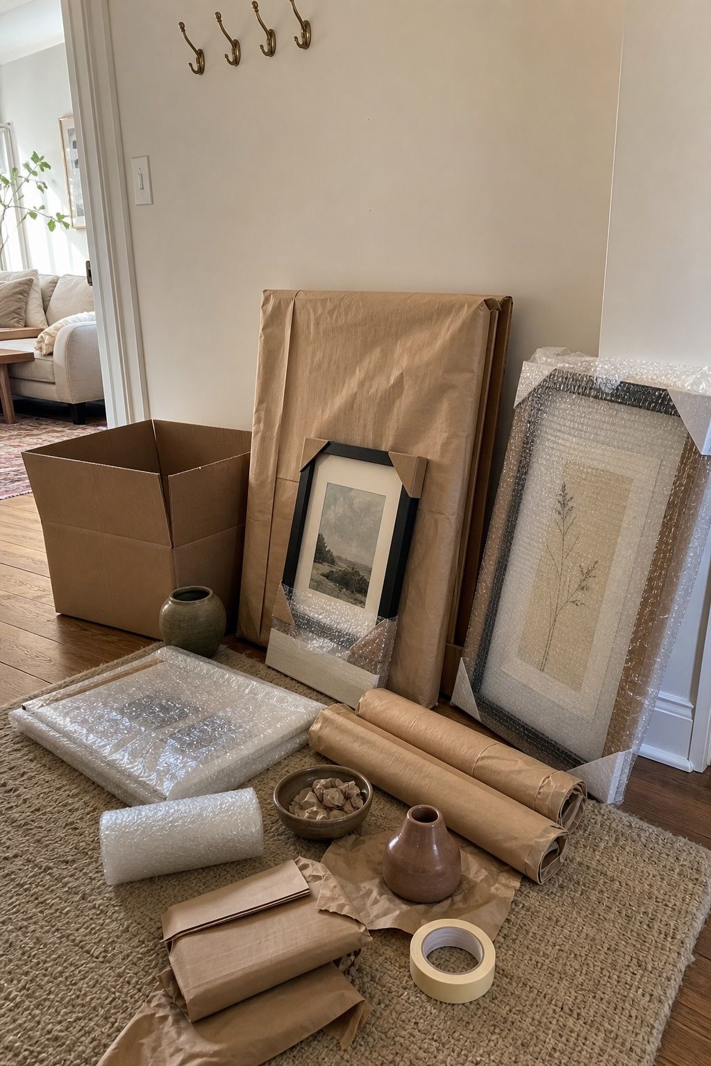 Wall Art and Decor small apartment idea for Your Complete Guide to Packing Up a House for Moving Room by Room.