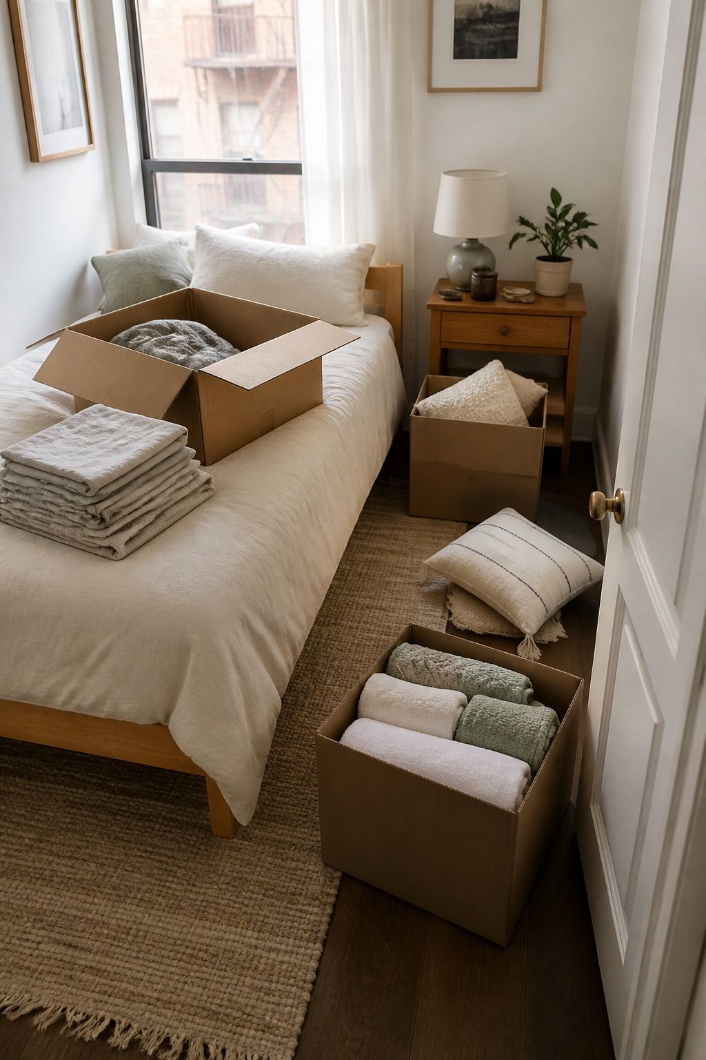 Spare Bedrooms and Guest Areas small apartment idea for Your Complete Guide to Packing Up a House for Moving Room by Room.