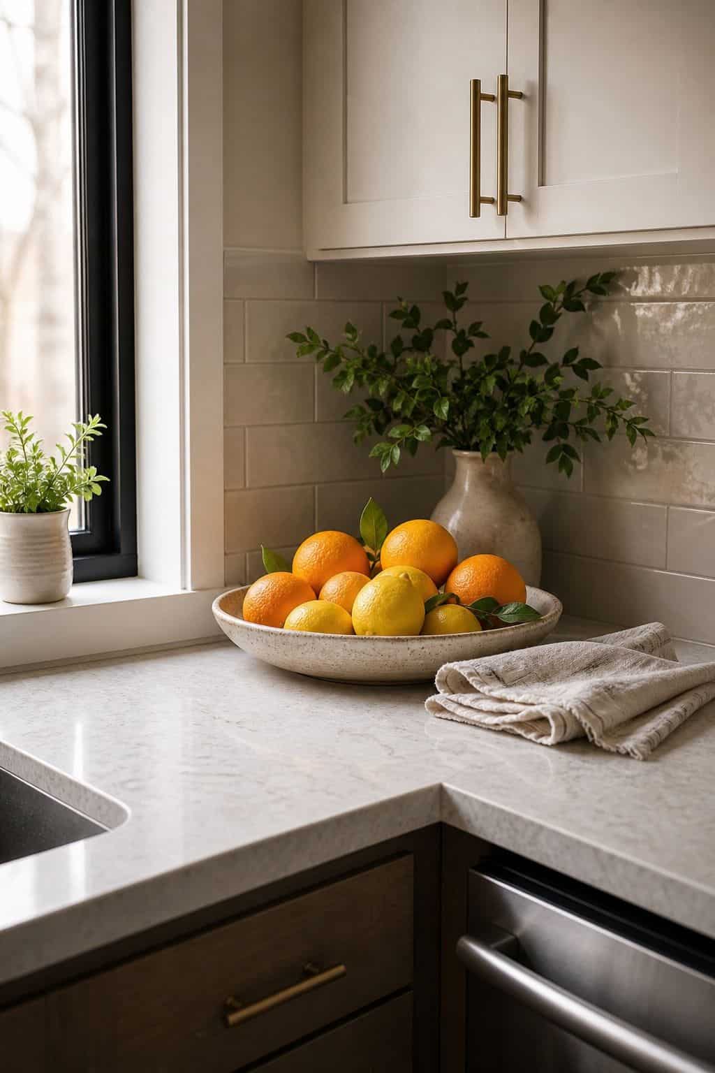 Summer Citrus small apartment idea for Top 17 Kitchen Counter Corner Decor Ideas for Functional Beauty.
