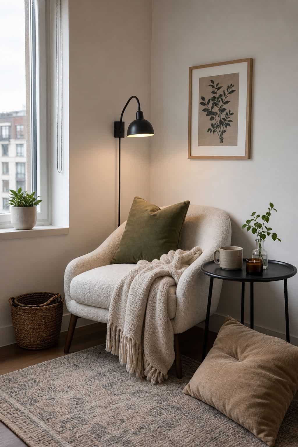 Reading Nook Setup small apartment idea for Top 16 Living Room Corner Decor Ideas for Small Apartments.