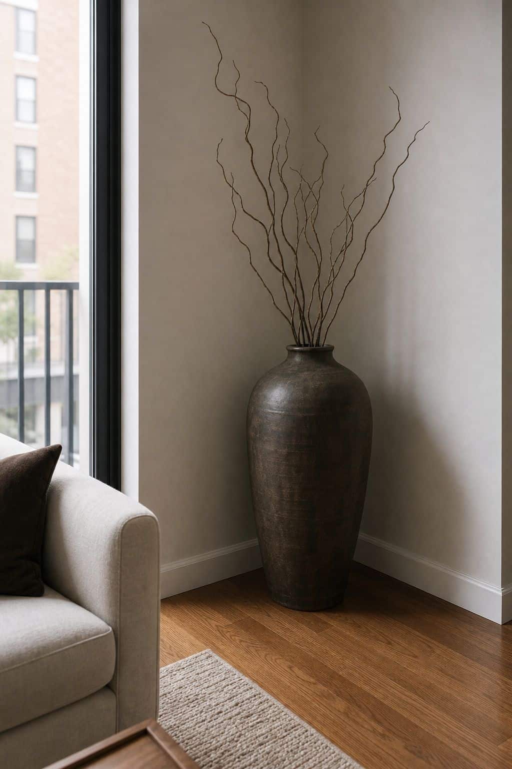 Statement-Piece-Only small apartment idea for Top 16 Living Room Corner Decor Ideas for Small Apartments.