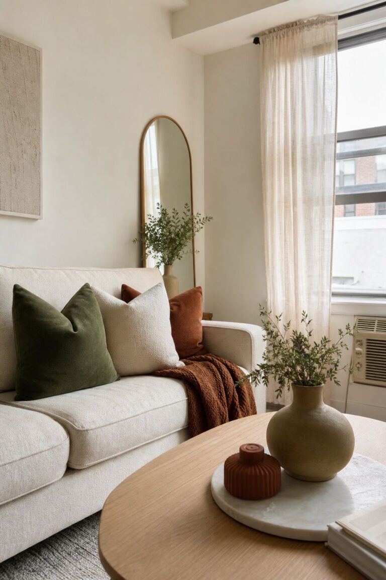 Build the Whole Season Around Three Colors small apartment idea for Top 17 Modern Fall Decor Ideas for Small Apartments.