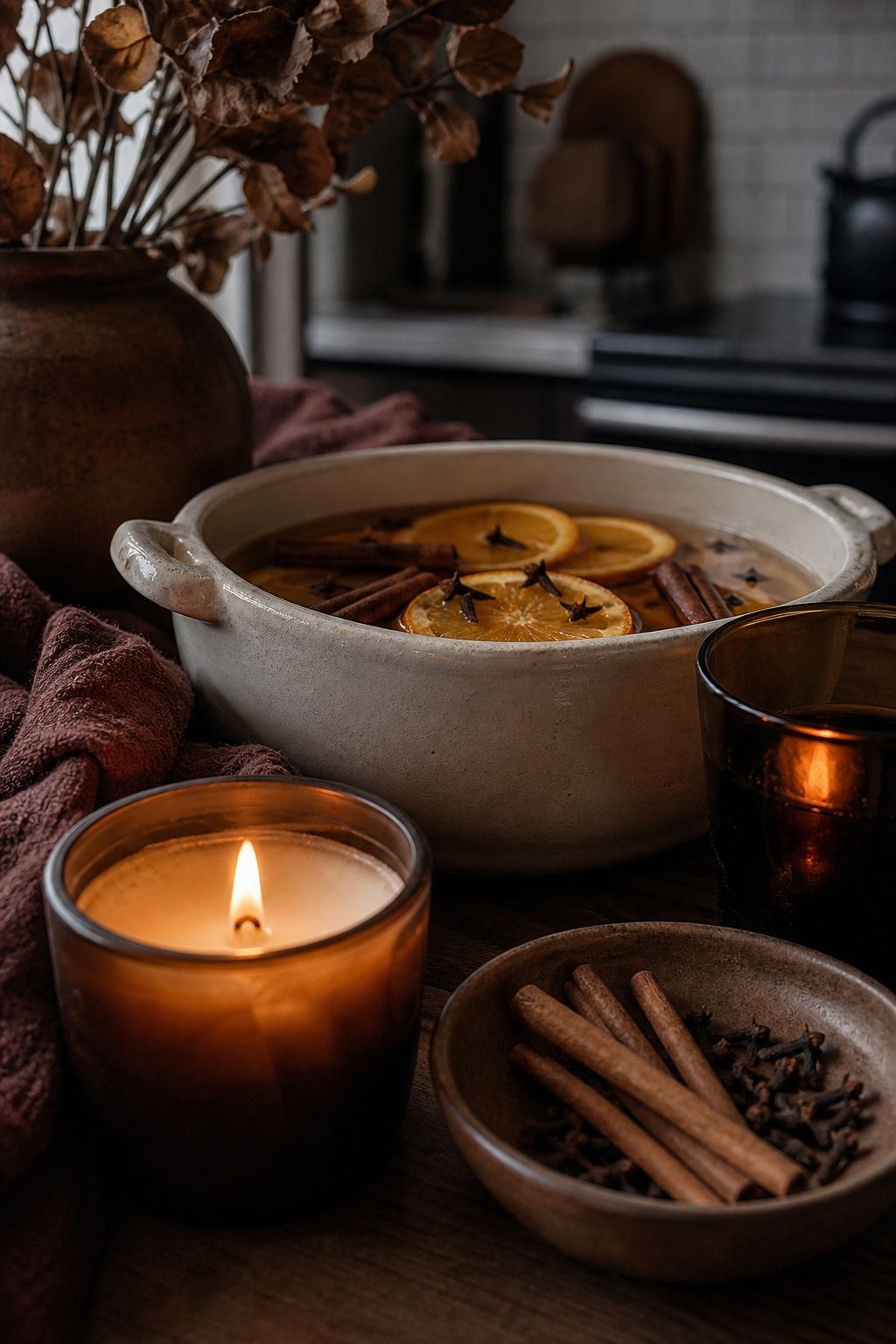 Warm the Room With Seasonal Scent small apartment idea for Top 16 Moody Fall Decor Ideas for Small Apartments.