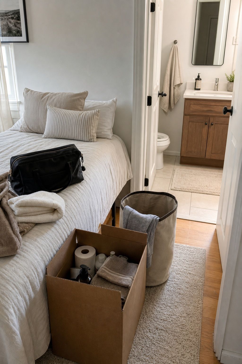 Change of Clothes small apartment idea for Top 17 Moving Out Essentials You Need to Keep Close on Day One.
