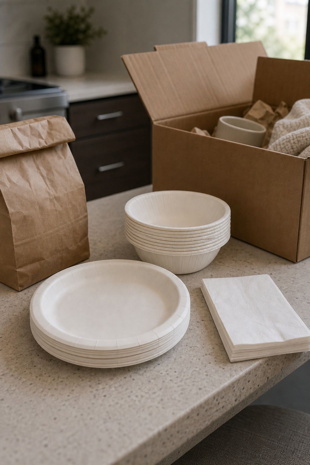 Paper Plates and Bowls small apartment idea for Top 17 Moving Out Essentials You Need to Keep Close on Day One.