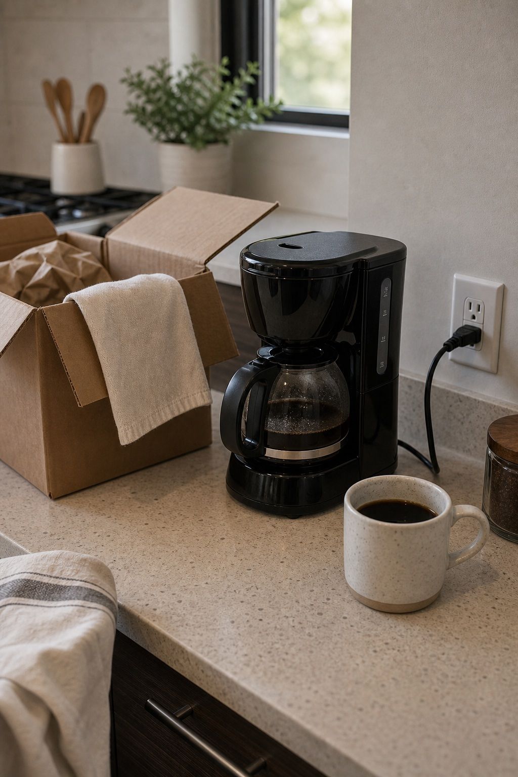 Coffee Maker small apartment idea for Top 17 Moving Out Essentials You Need to Keep Close on Day One.