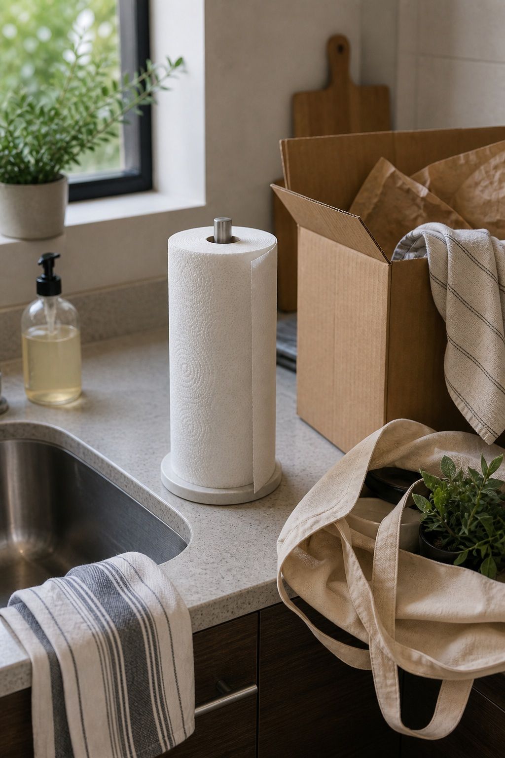 Paper Towels small apartment idea for Top 17 Moving Out Essentials You Need to Keep Close on Day One.