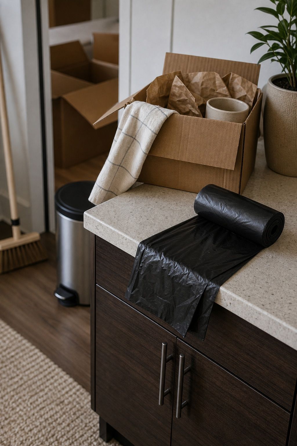 Trash Bags small apartment idea for Top 17 Moving Out Essentials You Need to Keep Close on Day One.
