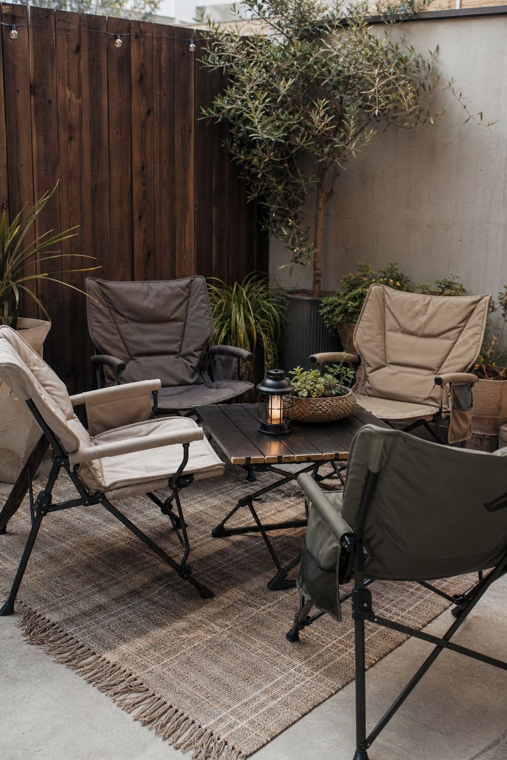 Padded Folding Camp Chairs Set of 4 small apartment idea for 20 Outdoor Entertaining Essentials From Amazon for Your Next Summer Party.