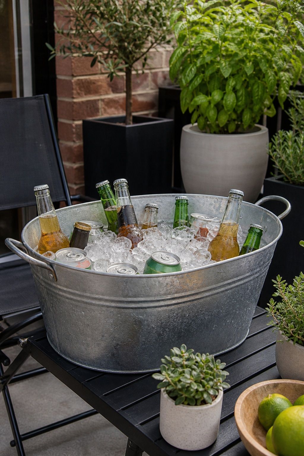 Large Galvanized Metal Ice Tub 20-Quart small apartment idea for 20 Outdoor Entertaining Essentials From Amazon for Your Next Summer Party.