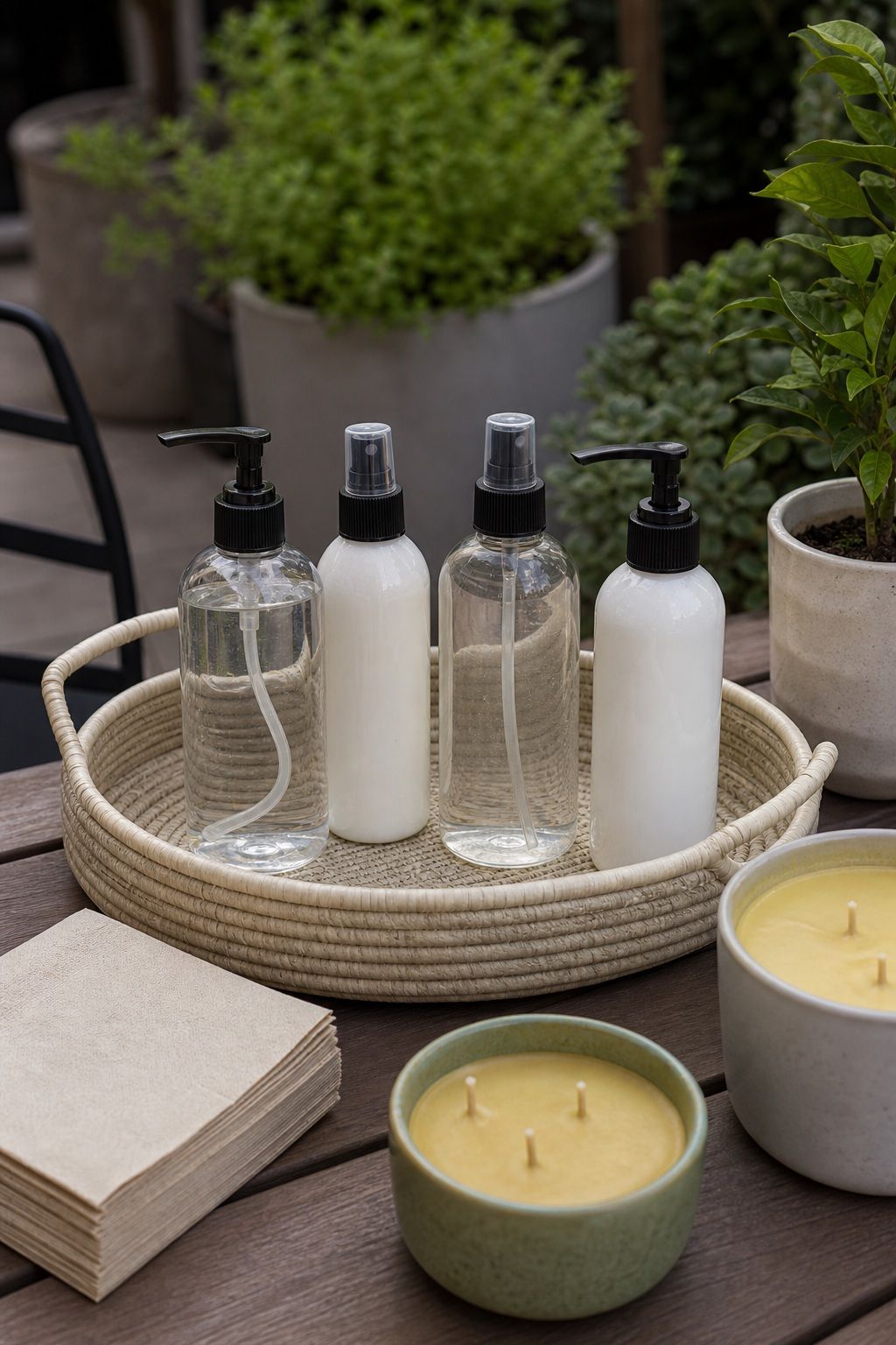 DEET Bug Spray Guest Station Set of 4 small apartment idea for 20 Outdoor Entertaining Essentials From Amazon for Your Next Summer Party.