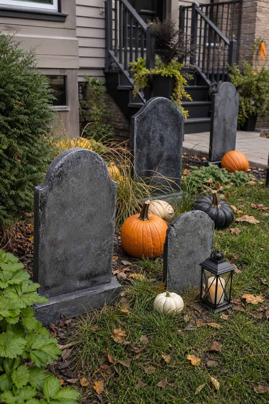 Build a Classic Graveyard Scene small apartment idea for Top 20 Outdoor Halloween Decor Ideas to Transform Your Yard.