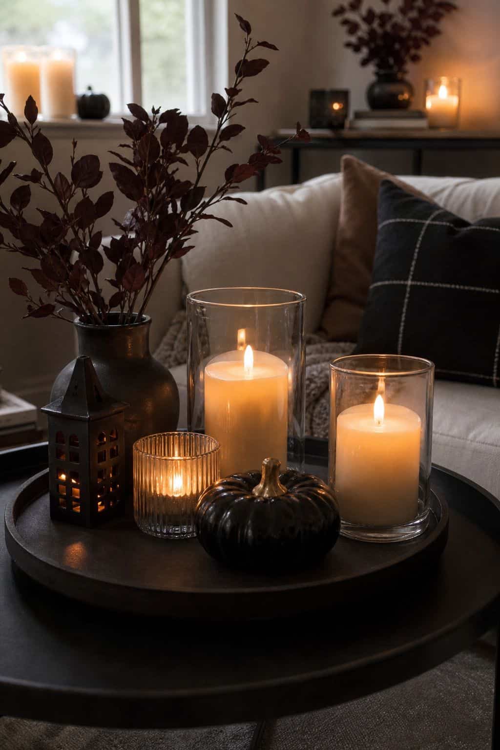 Light the Home With Flameless Candles small apartment idea for Top 19 Simple Halloween Decor Ideas for Small Apartments.