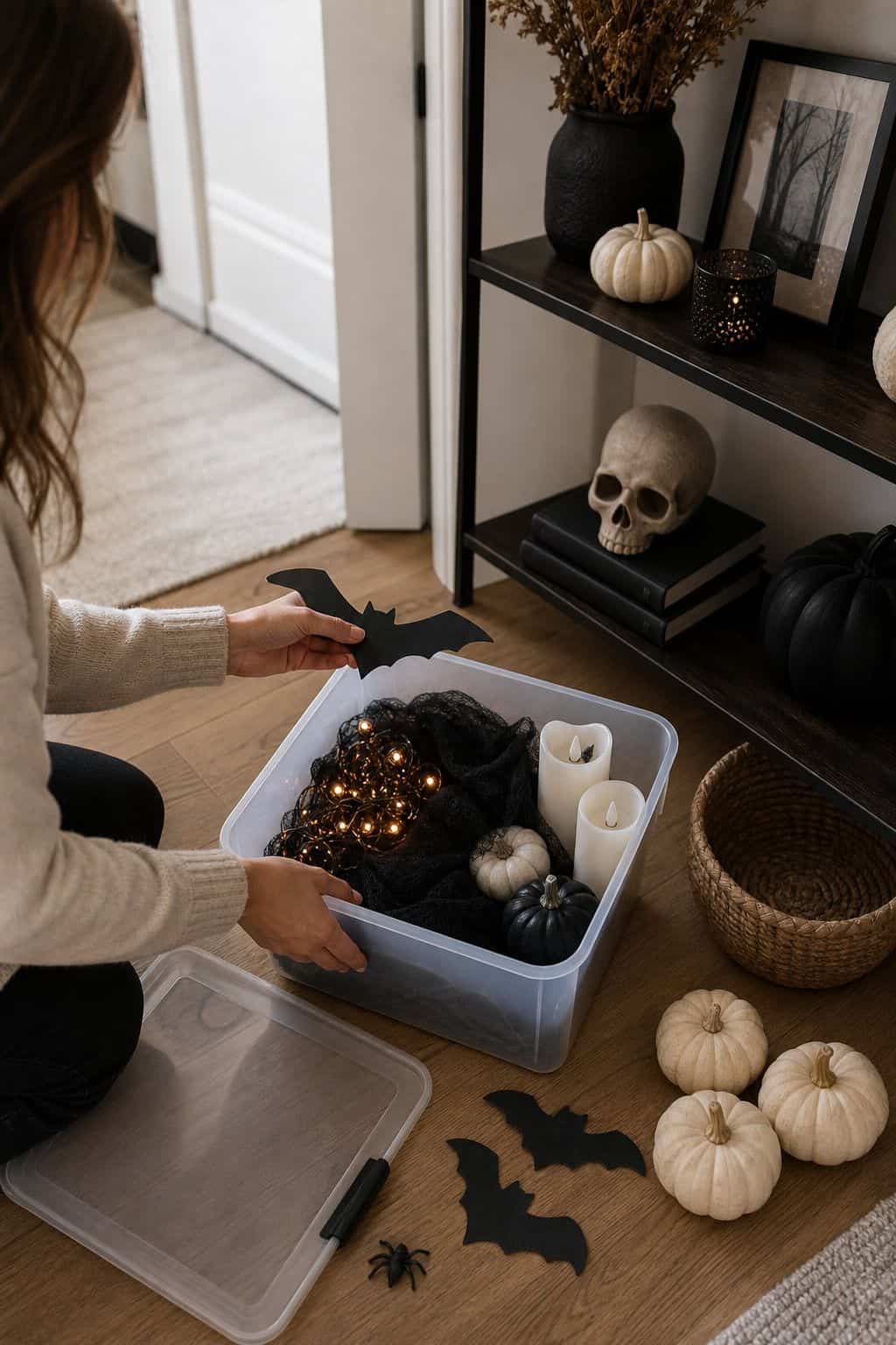 Keep It Easy to Set Up and Pack Away small apartment idea for Top 19 Simple Halloween Decor Ideas for Small Apartments.