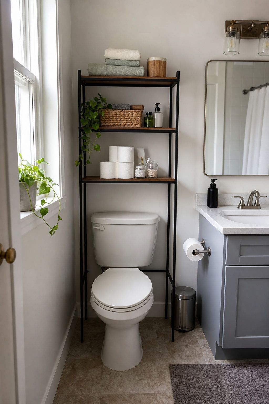 Over-the-Toilet Storage Tower small apartment idea for 25 Small Apartment Essentials From Amazon That Actually Make Small Spaces Work.