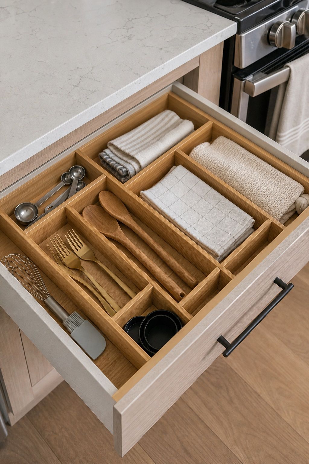 Bamboo Drawer Dividers small apartment idea for 25 Small Apartment Essentials From Amazon That Actually Make Small Spaces Work.