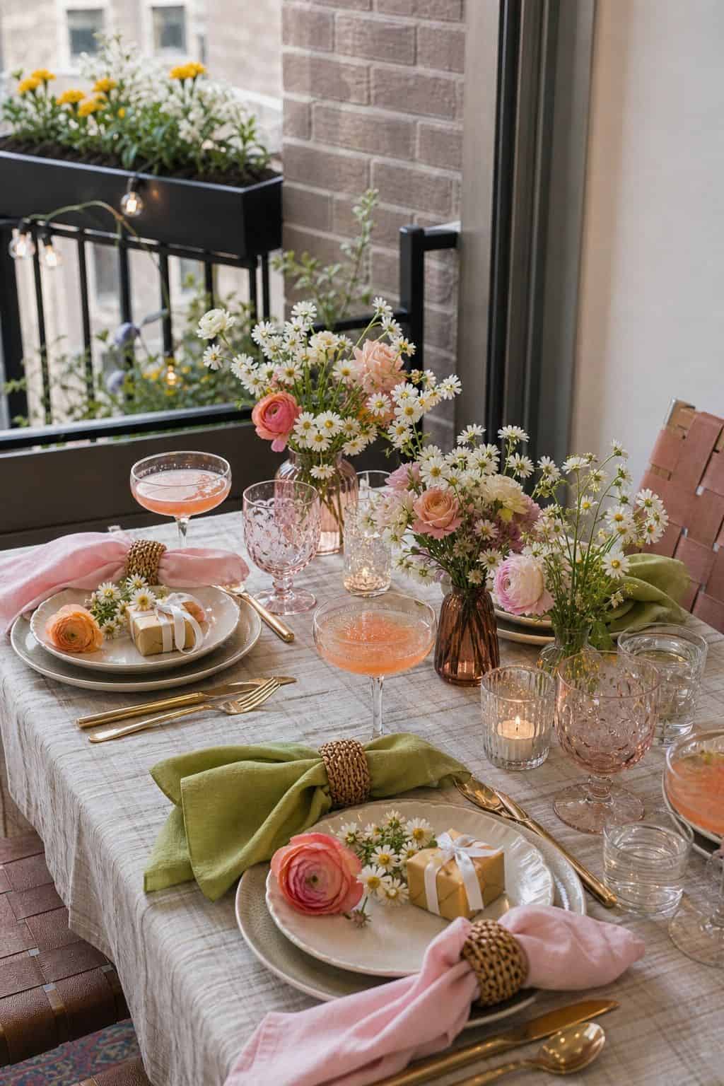 Create Whimsical Place Settings small apartment idea for Top 17 Spring Cocktail Party Decor Ideas for a Garden-Party Evening.