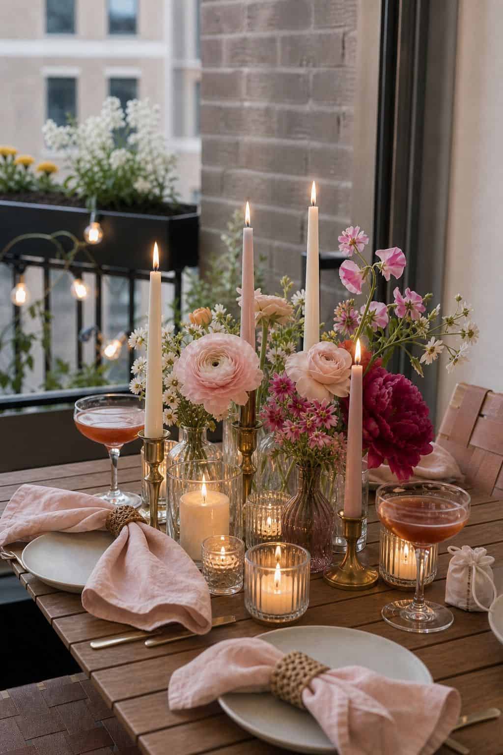 Style Elegant Candle Displays small apartment idea for Top 17 Spring Cocktail Party Decor Ideas for a Garden-Party Evening.
