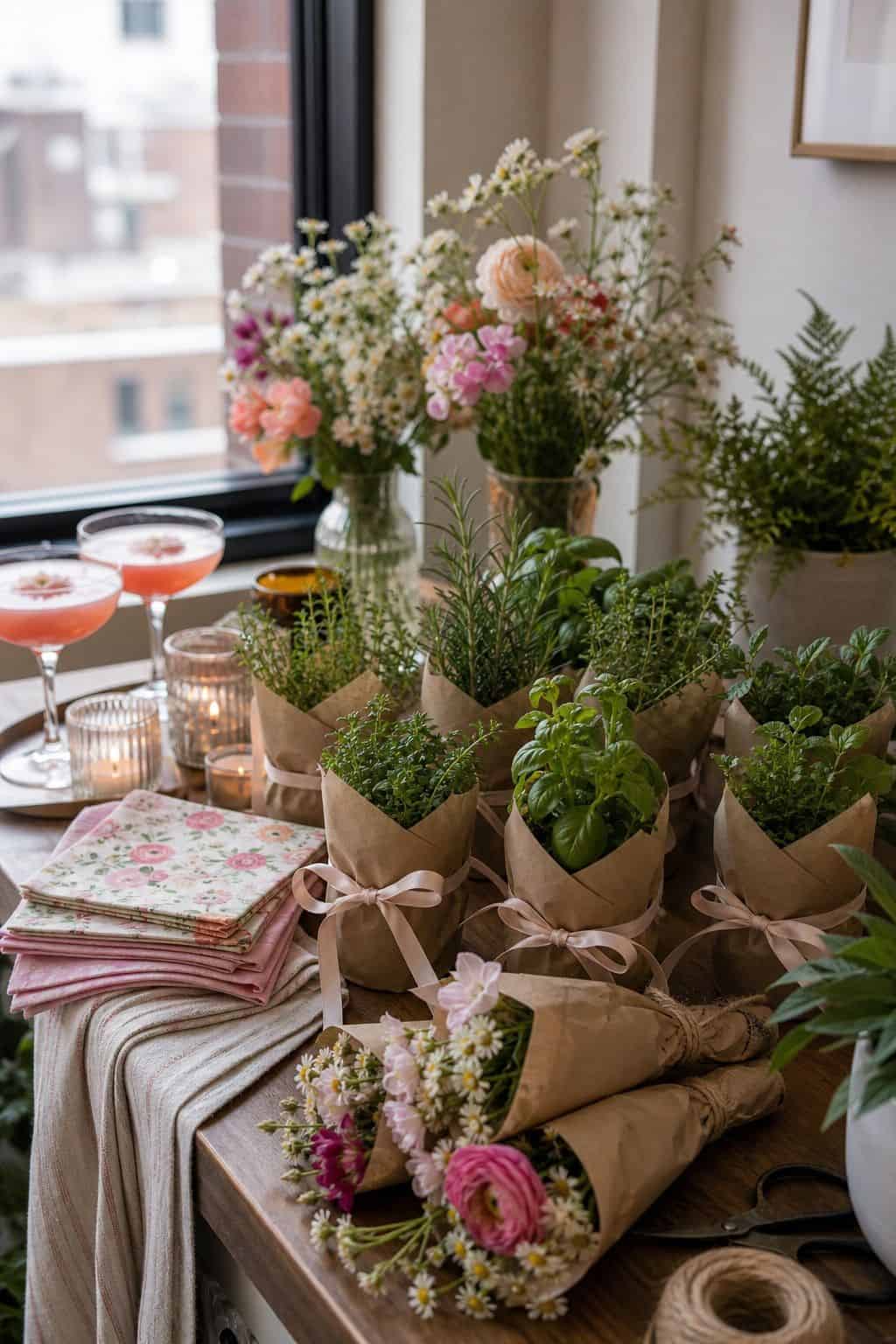 Send Guests Home With Seasonal Favors small apartment idea for Top 17 Spring Cocktail Party Decor Ideas for a Garden-Party Evening.