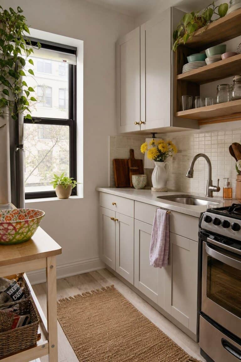Revitalize the Color Palette small apartment idea for Top 17 Spring Decor Ideas for the Kitchen in Small Apartments.