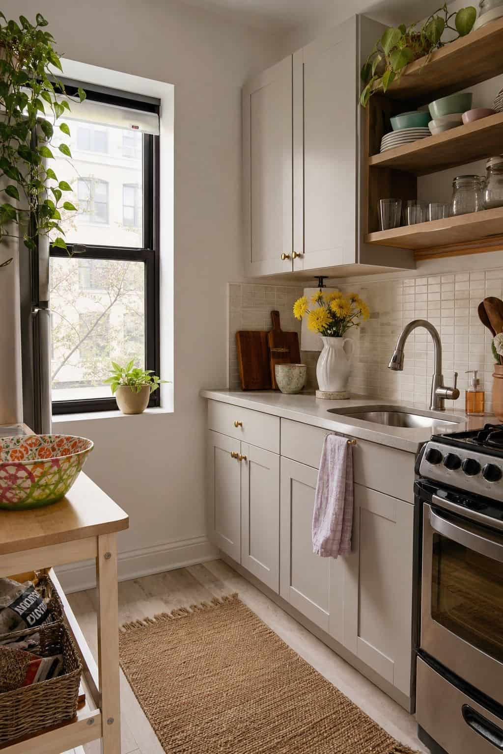 Revitalize the Color Palette small apartment idea for Top 17 Spring Decor Ideas for the Kitchen in Small Apartments.