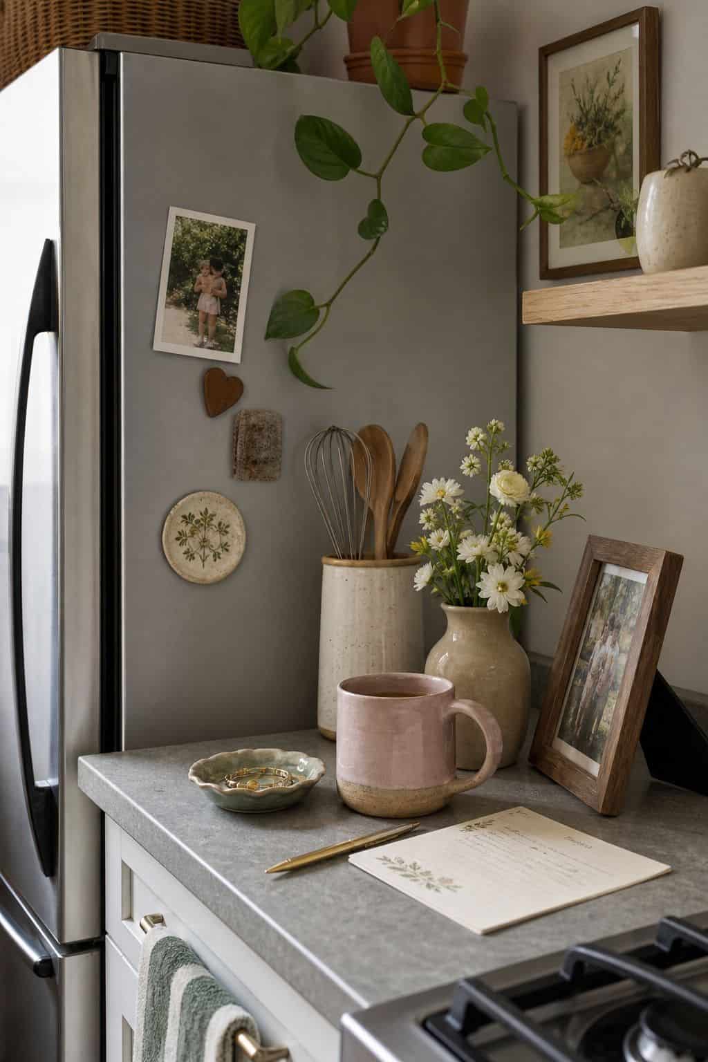 Add Personal Touches small apartment idea for Top 17 Spring Decor Ideas for the Kitchen in Small Apartments.