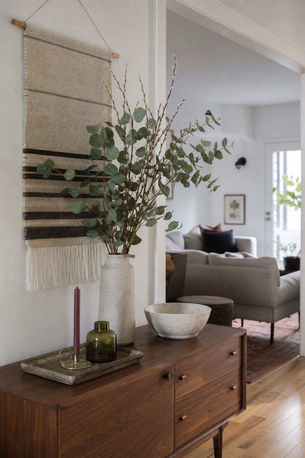 7. Add Fresh Eucalyptus and Pussy Willow