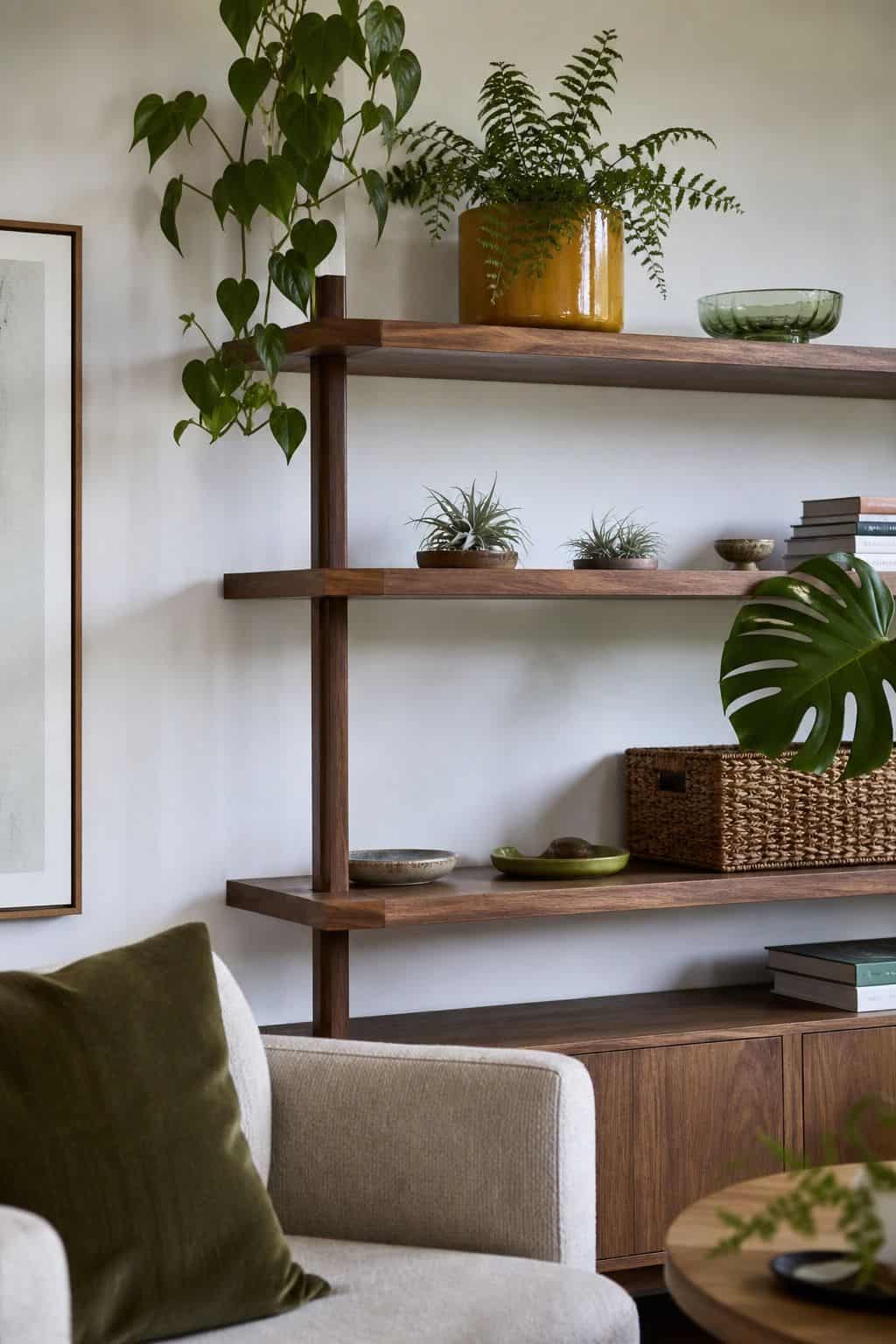 8. Use Ferns and Air Plants for Lasting Green
