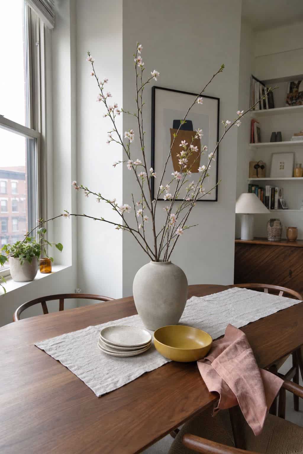 9. Style a Simple Spring Branch Arrangement