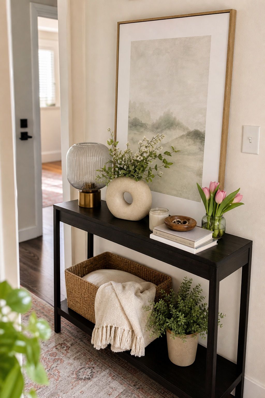 The Medium Element small apartment idea for Top 16 Spring Entry Table Decor Ideas for Small Apartments.