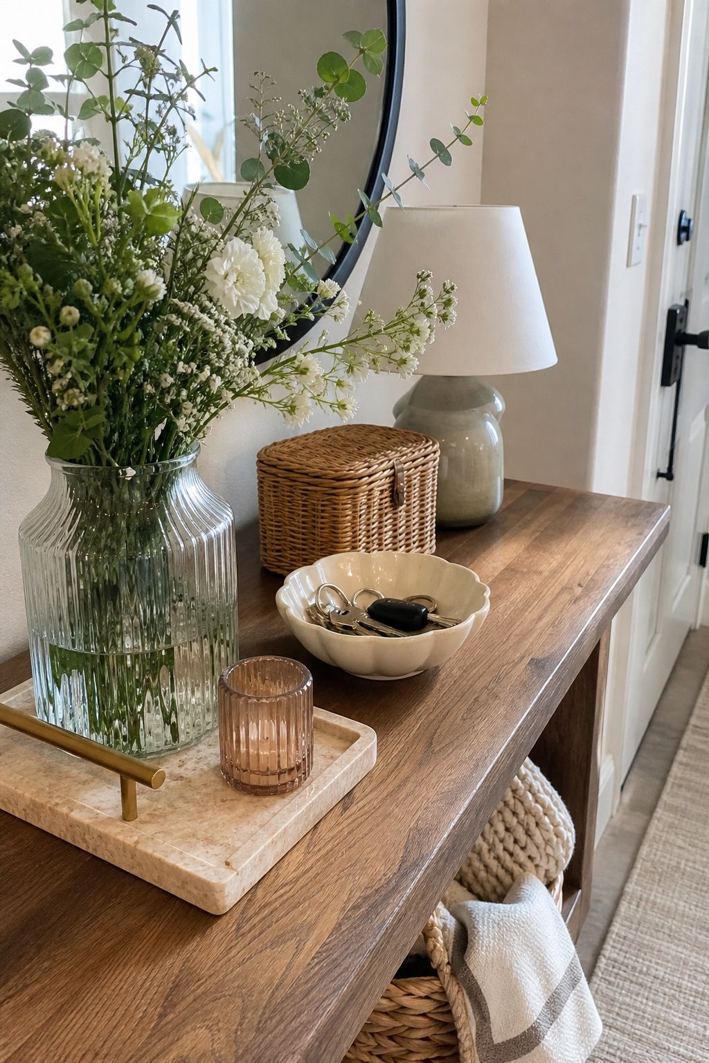 The Key Bowl small apartment idea for Top 16 Spring Entry Table Decor Ideas for Small Apartments.