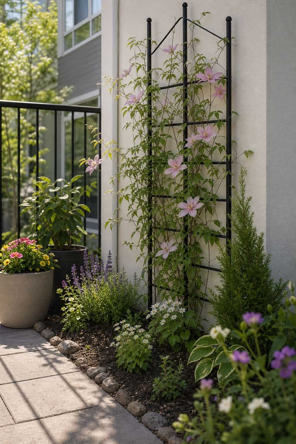 Add Garden Trellises small apartment idea for Top 18 Spring Yard Decor Ideas for a Garden-Ready Outdoor Refresh.