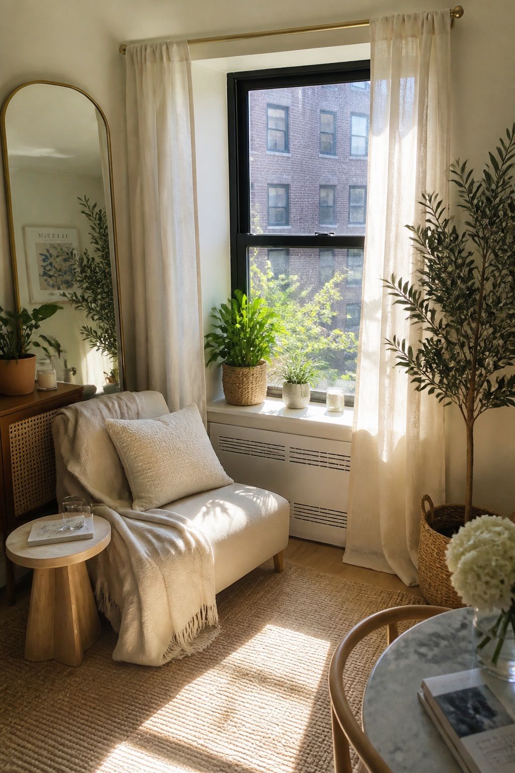 Use Natural Light to Your Advantage small apartment idea for Top 18 Summer Home Decor Ideas for Small Apartments.