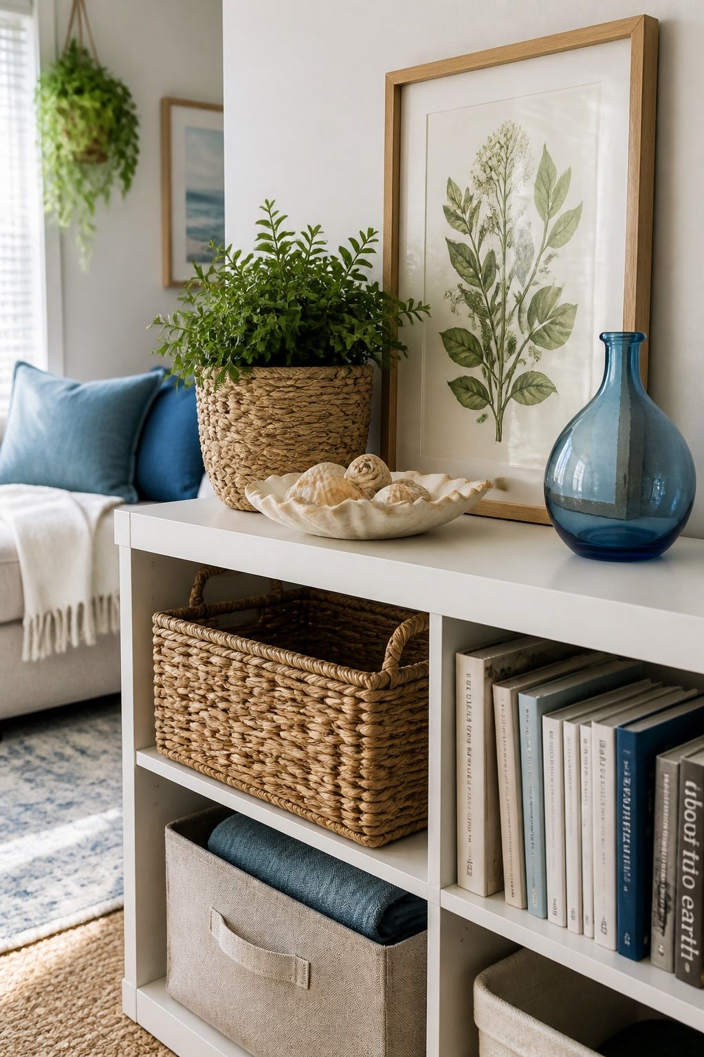 Add Coastal or Botanical Touches small apartment idea for Top 18 Summer Home Decor Ideas for Small Apartments.