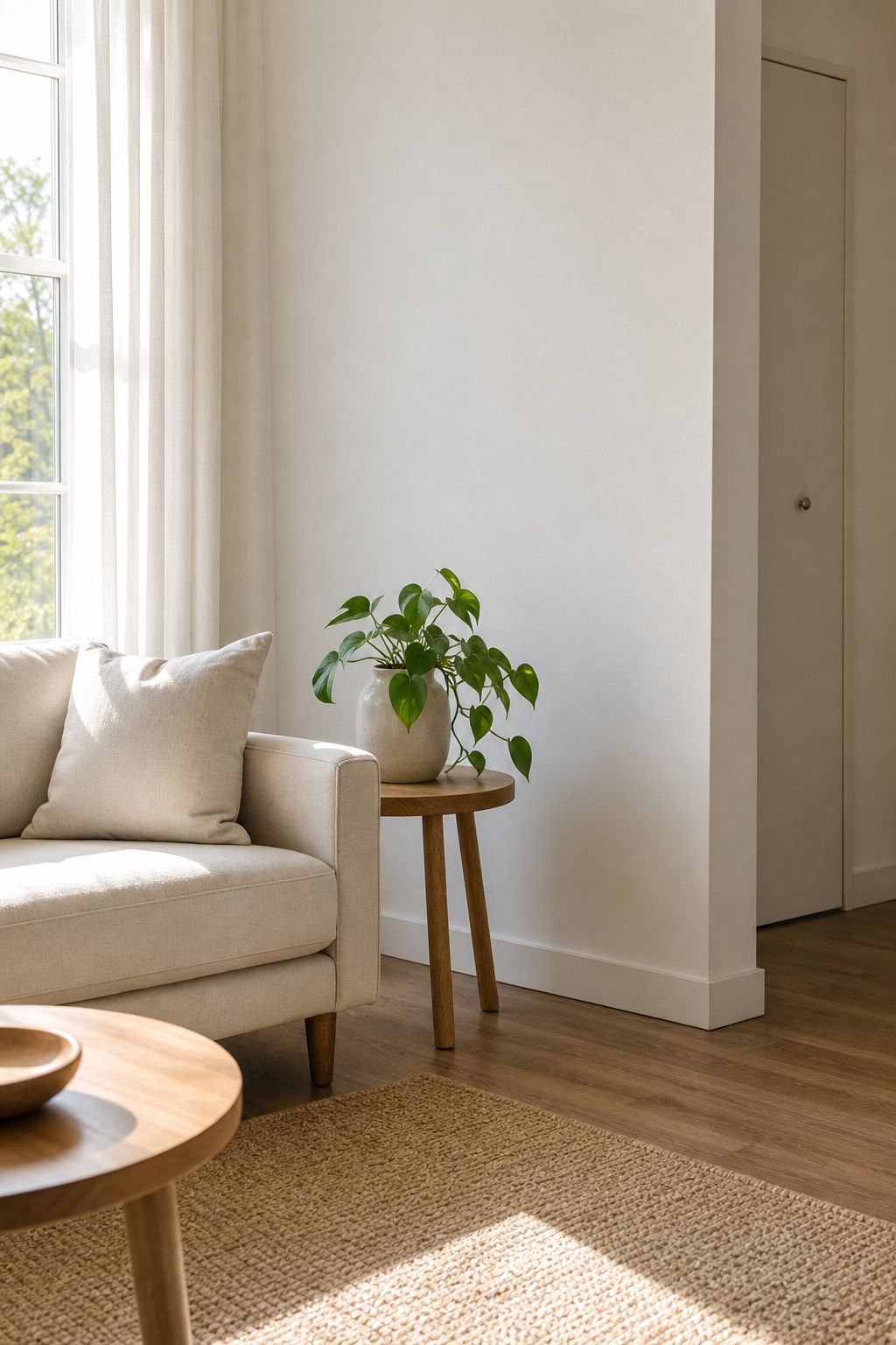 Declutter and Embrace Negative Space small apartment idea for Top 18 Summer Home Decor Ideas for Small Apartments.