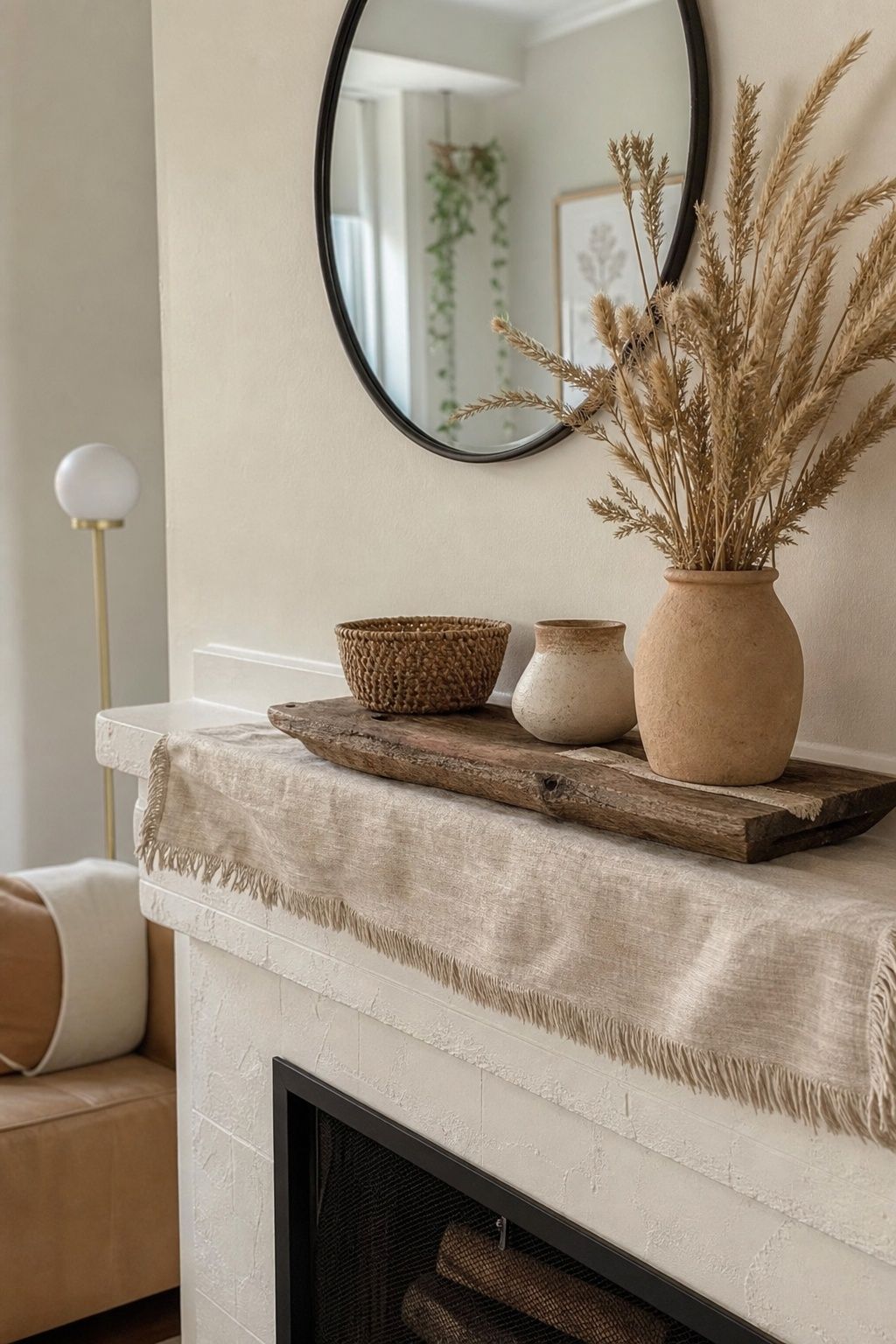 Add Rustic Touches small apartment idea for Top 20 Summer Mantel Decorating Ideas for Small Spaces.