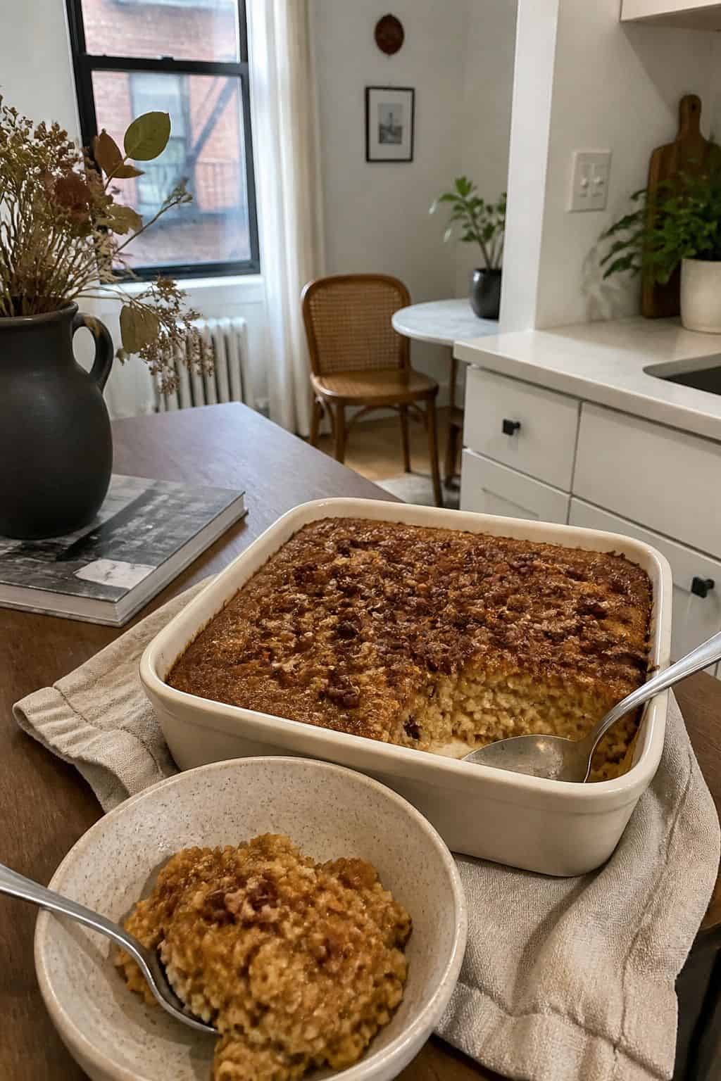 Pumpkin Baked Oatmeal small apartment idea for Top 17 Thanksgiving Breakfast Ideas for a Make-Ahead Morning.