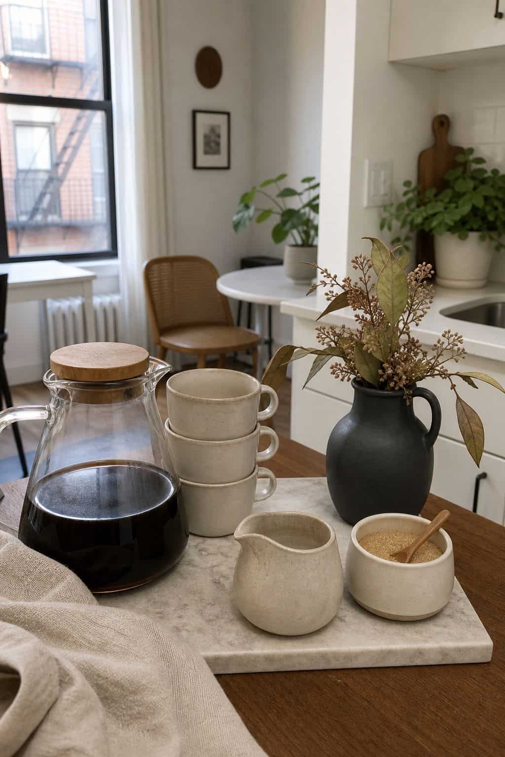 Coffee Carafe Setup small apartment idea for Top 17 Thanksgiving Breakfast Ideas for a Make-Ahead Morning.