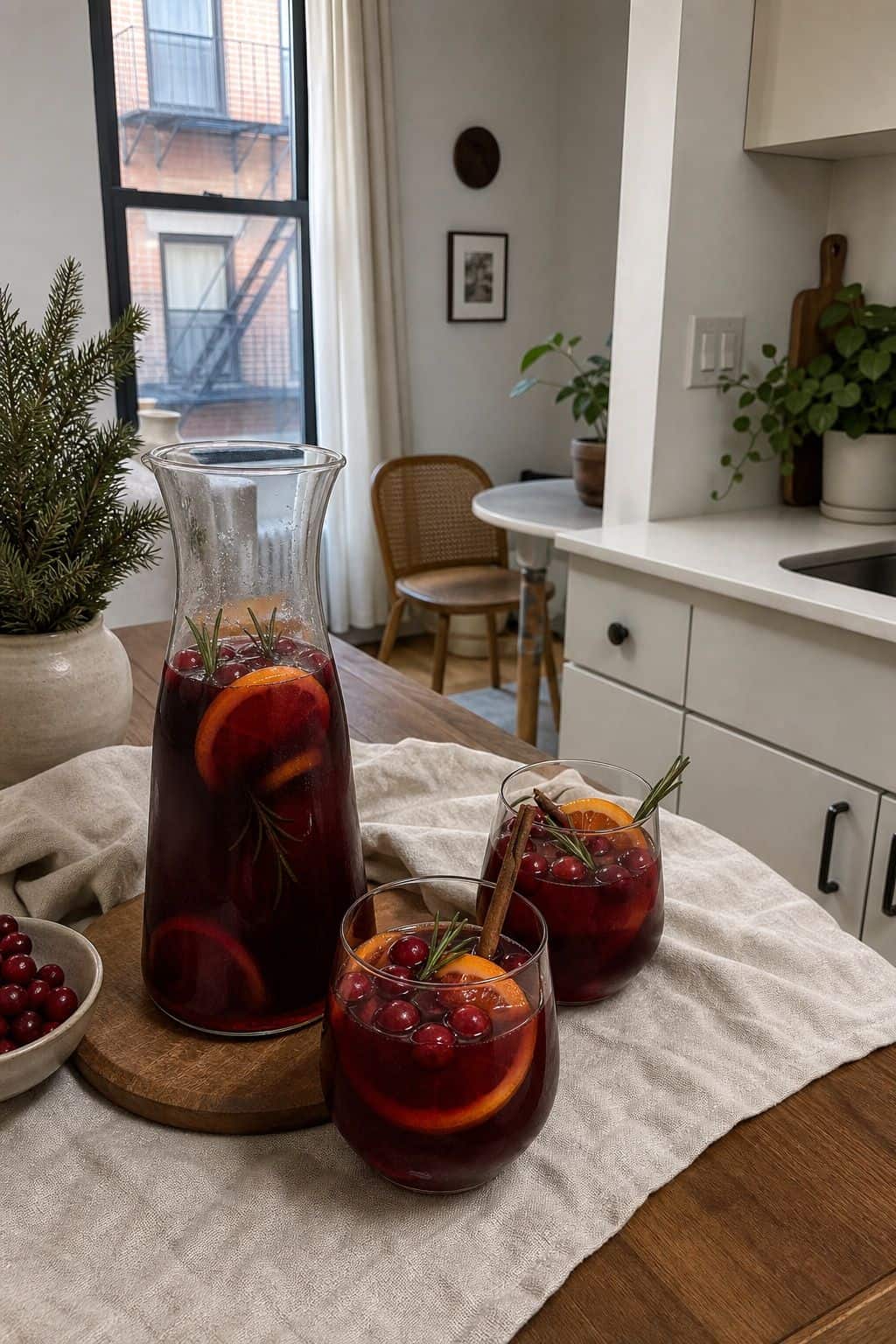 Mulled Cranberry Spritzer small apartment idea for Top 17 Thanksgiving Breakfast Ideas for a Make-Ahead Morning.