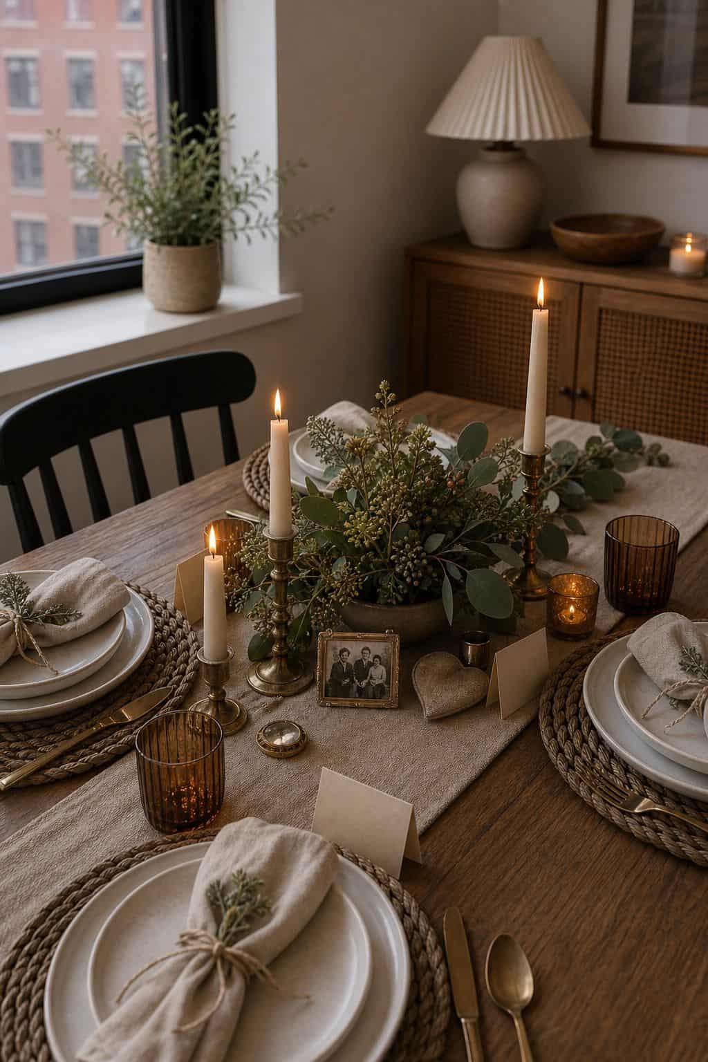 Personal Touches at the Centerpiece Base small apartment idea for Top 17 Thanksgiving Centerpiece Ideas for Small Apartments.