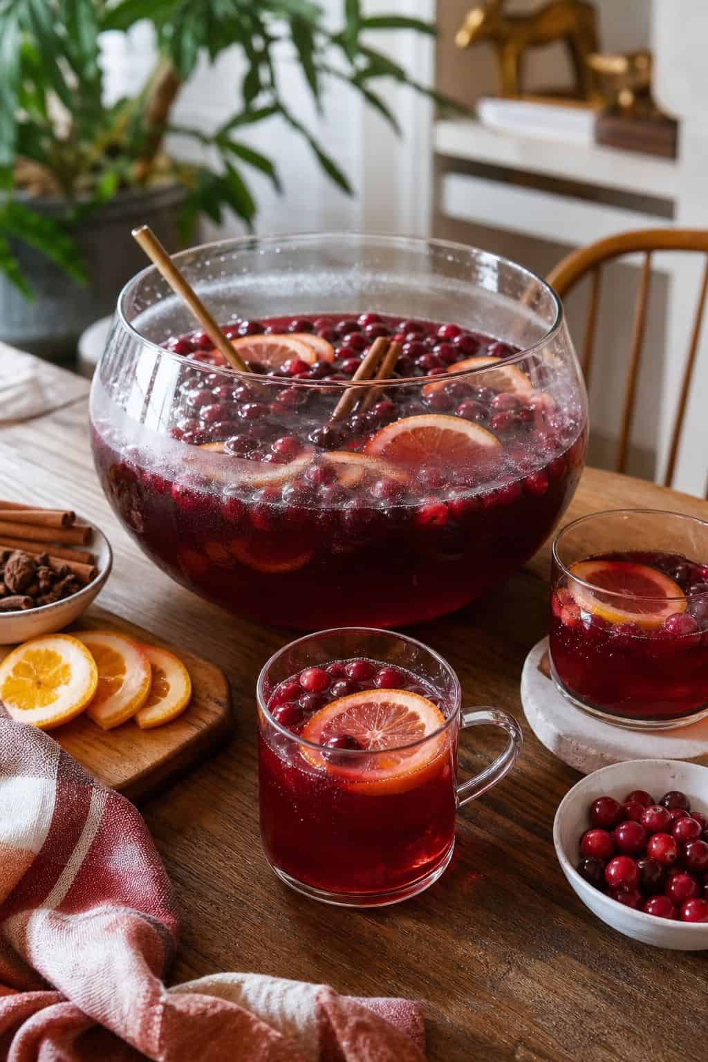 Spiced Rum Cranberry Punch small apartment idea for Top 17 Thanksgiving Cocktail Ideas for a Festive Holiday Bar.