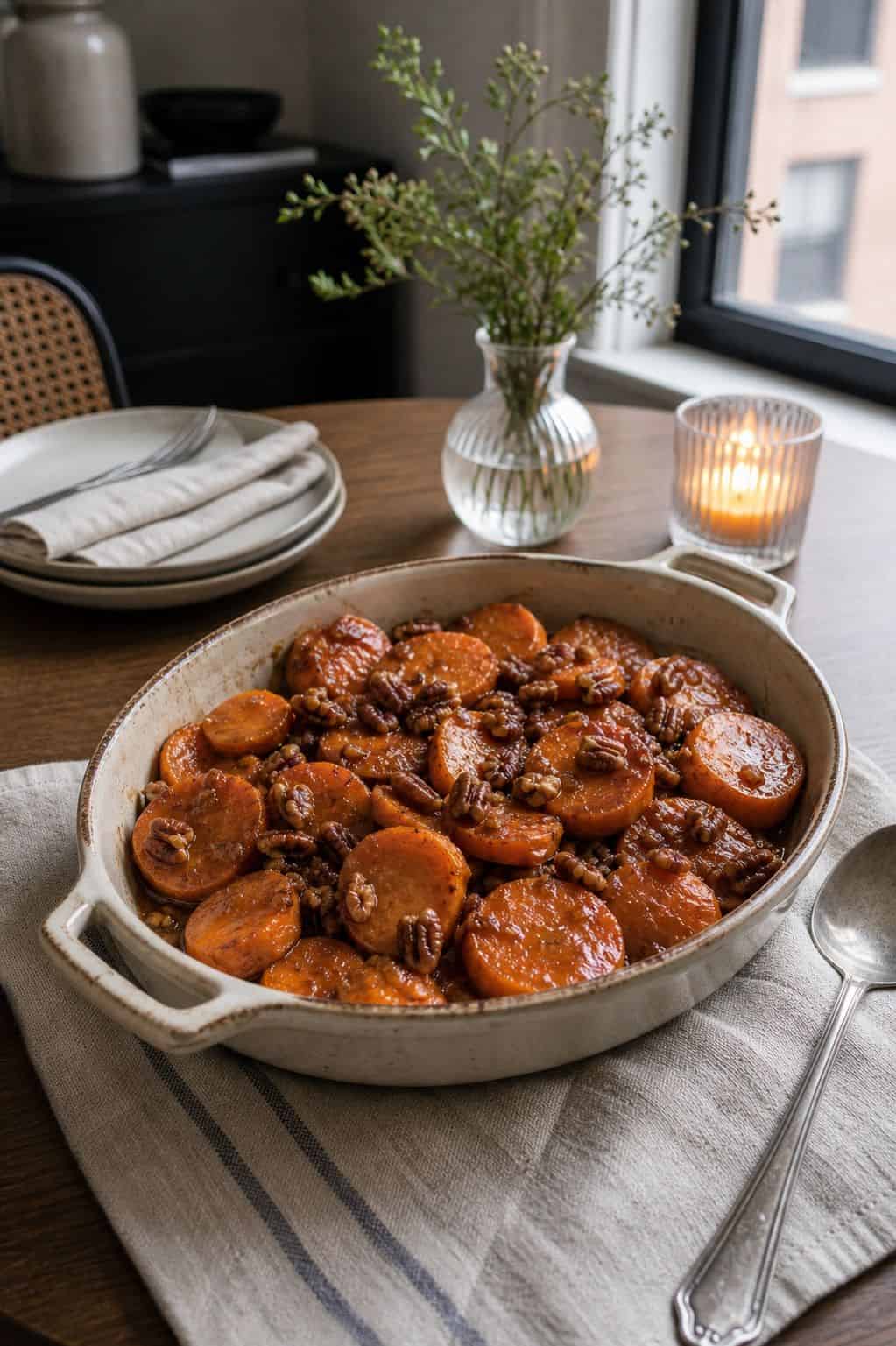 Add Candied Sweet Potatoes small apartment idea for Top 18 Thanksgiving Dinner Food Ideas for a Full Holiday Menu.