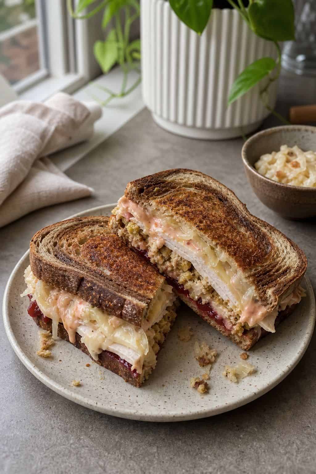 Turkey and Stuffing Reuben small apartment idea for Top 17 Thanksgiving Leftover Recipes That Are Better Than the Feast.