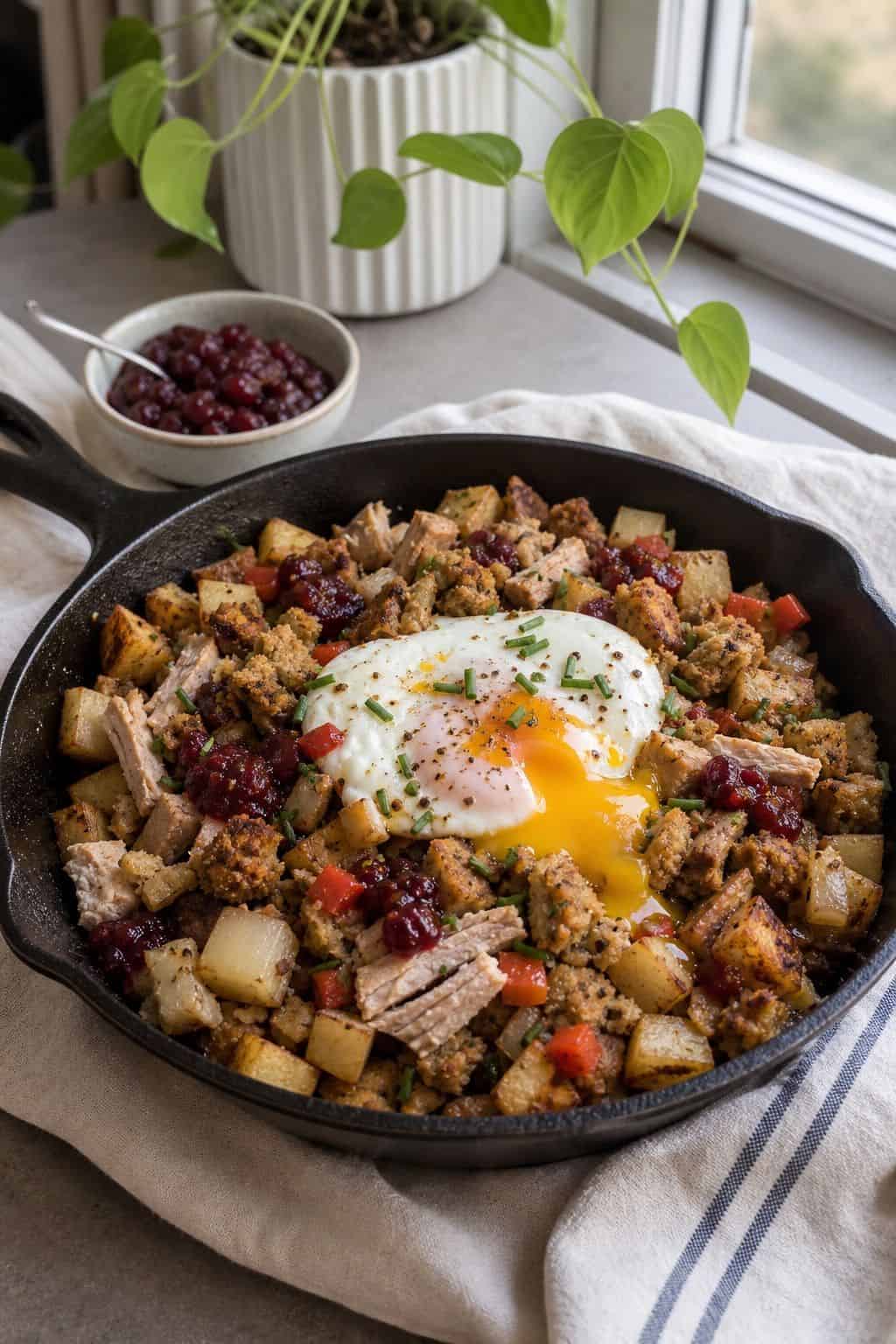 Loaded Thanksgiving Breakfast Hash small apartment idea for Top 17 Thanksgiving Leftover Recipes That Are Better Than the Feast.